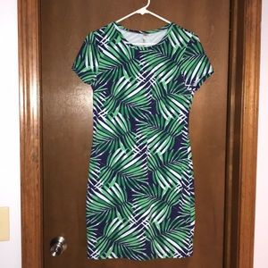 Palm Tree Print Dress